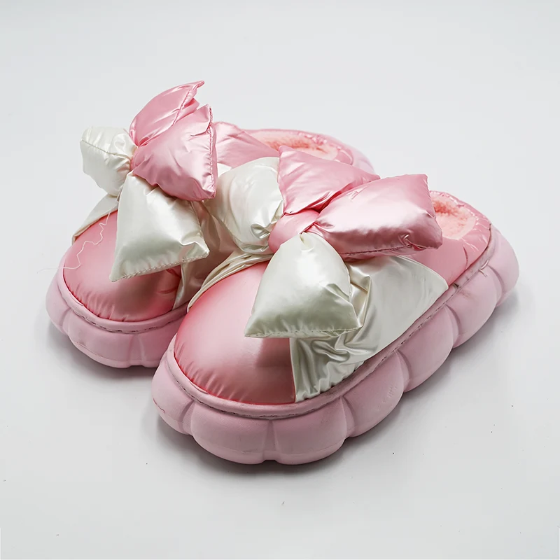 Bowknot Cotton Slippers