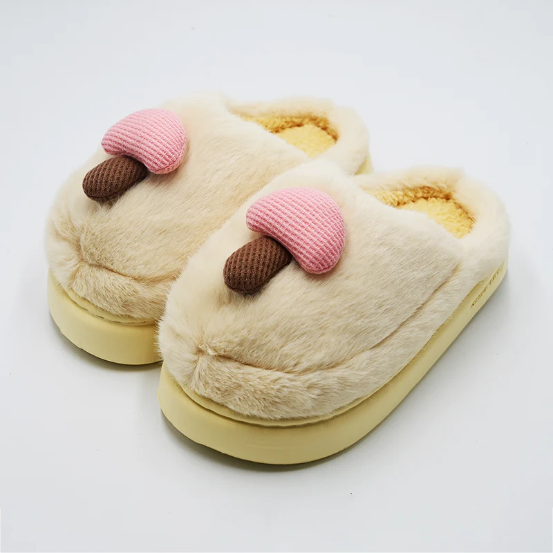 Mushroom Cotton Slippers