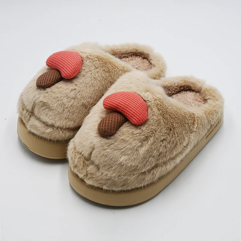 Mushroom Cotton Slippers