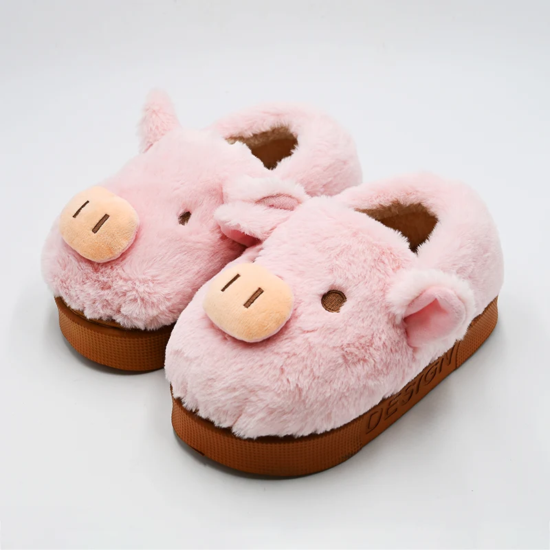 Pig Head Cotton Sidlippers